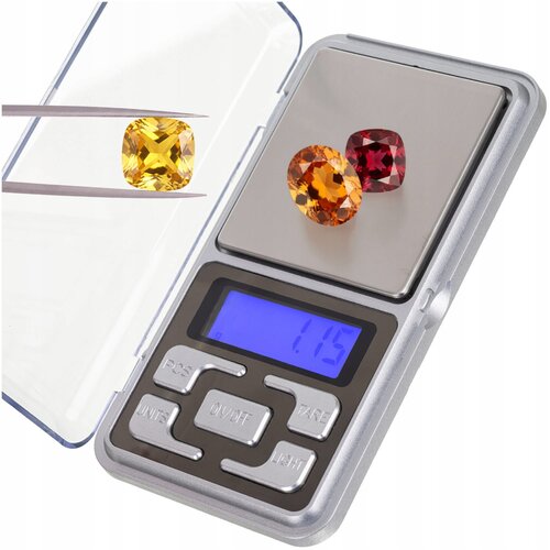  Digitalna mini lcd džepna vaga za nakit 200-0.01g osvijetljeno srebro Slike