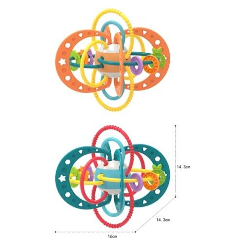 Bbo igracka za bebe lopta/glodalica sa prstenovima 0m+ Cene