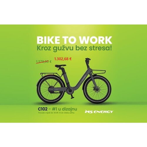 Ms ENERGIE E-BIKE C102 sivi Cijene