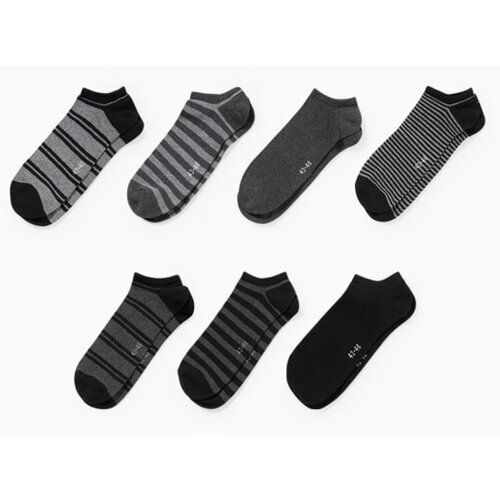 CA muške kratke čarape, set od 7, više dezena, sive Slike