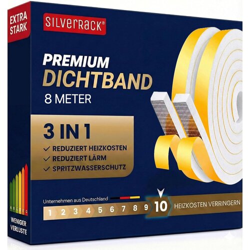 SILVERRACK 8m Samolepilni tesnilni trak 12mm Slike