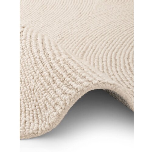 Hanse Home Ručno rađen vunen okrugli tepih u svijetloj prirodnoj boji &amp;oslash; 200 cm Eleni Natural White &amp;ndash; Slike