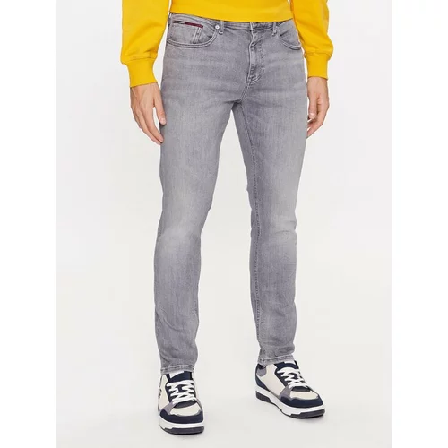 Tommy Jeans Jeans hlače Austin DM0DM17417 Siva Slim Fit