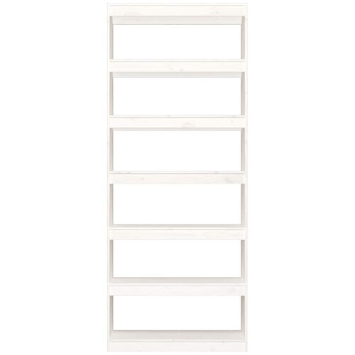  za knjige / pregrada bijeli 80x30x199,5 cm od borovine Slike