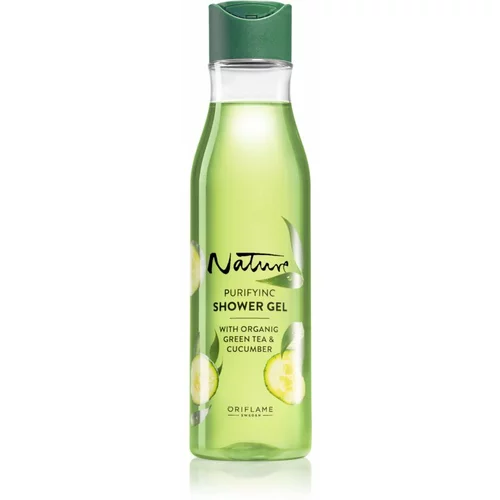 Oriflame Love Nature Green Tea & Cucumber čistilni gel za prhanje z mlečno kislino 250 ml