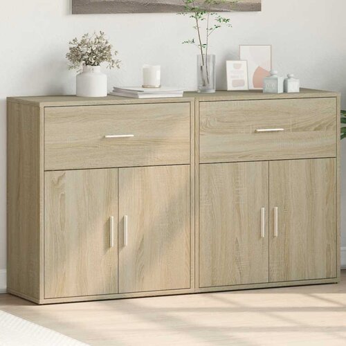  Komoda 2 kom sonoma hrast 60 x 31 x 70 cm od konstruiranog drva Cijene