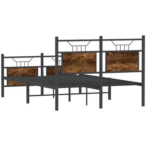 VidaXL Okvir kreveta bez madraca boja hrasta 120 x 190 cm drveni Slike