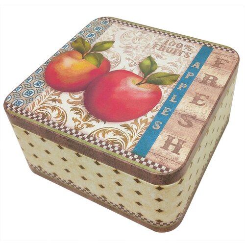 Metalna kutija apples četvrtasta Cene