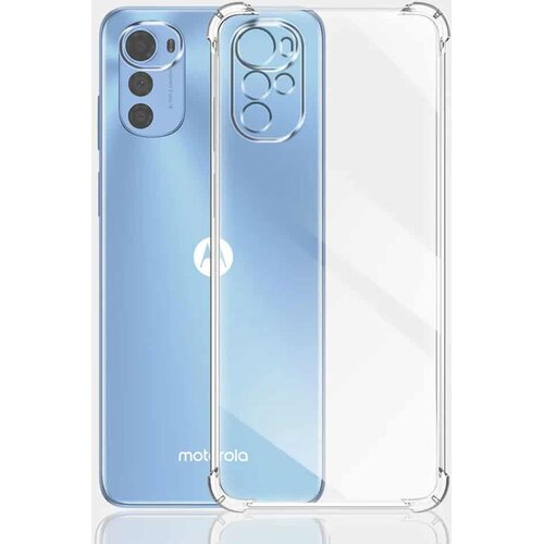  Silikonski ovitek z ojačanimi robovi za Motorola Moto E32/Moto E32s - Prozorna Slike