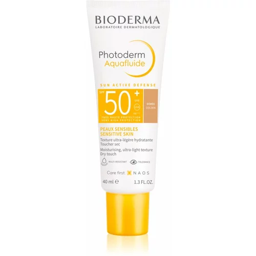 Bioderma photoderm aquafluid tinted vodootporno proizvod za zaštitu lica od sunca za normalnu kožu 40 ml nijansa golden unisex