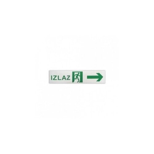  Nalepnica za panik lampu - izlaz levo 221x47mm Slike
