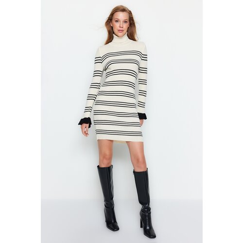 Trendyol Stone Mini Turtleneck Sweater Dress Cijene
