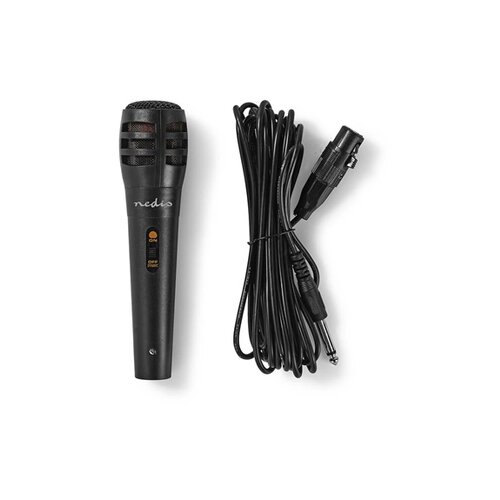 Nedis MPWD15BK Karaoke , 6.35mm -75 dB+/-3dB Sensitivity, 80 Hz-12 kHz, 5.0m mikrofon Slike