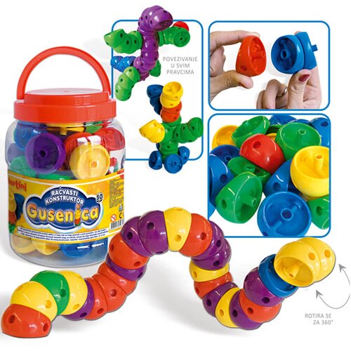 Pertini Gusenica račvasti konstruktor 12097 Cene