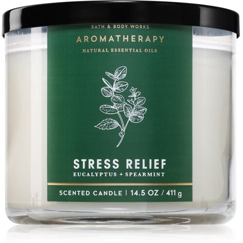 Bath &amp;amp; Body Works Stress Relief Eucalyptus &amp;amp; Spearmint mirisna svijeća 411 g Slike