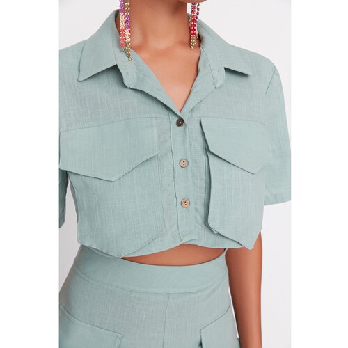 Trendyol Mint Pocket Detailed Bottom-Top Set Slike