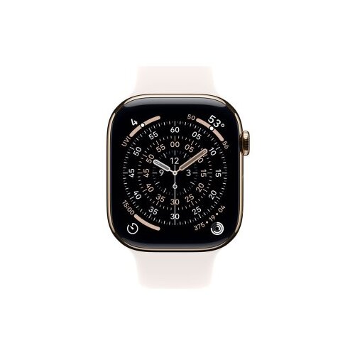 Apple watch S11 cellular 46mm gold titanium case with light blush sport band - m/l (mfd64rk/a) Cene