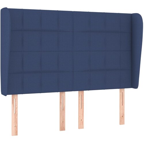 Maison Chic vzglavna omarica - nočna omarica - posteljna omarica z u&scaron;esi modro 147x23x118/128 cm blago, (21711276) Cene