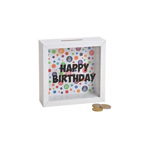  Kasica happy birthday  2 15x15cm Cene