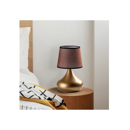 Opviq Stolna lampa Bulbe-15465, Zlatno-braon Slike