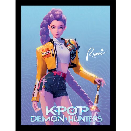 KPop Demon Hunters Uokvirena slika - Rumi, 30 x 40 cm Slike