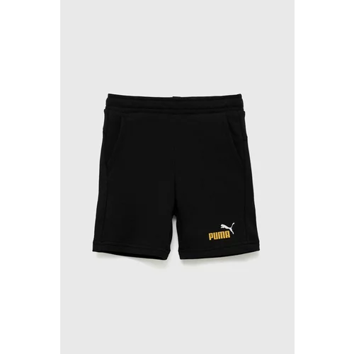 Puma Otroške kratke hlače ESS+ 2 Col Shorts TR B črna barva