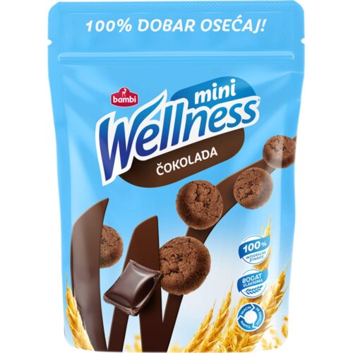Bambi wellness integralni keks mini čokolada 70g Slike