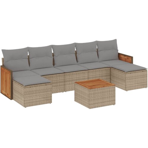  7-dijelni set vrtnih sofa od poliratana Slike