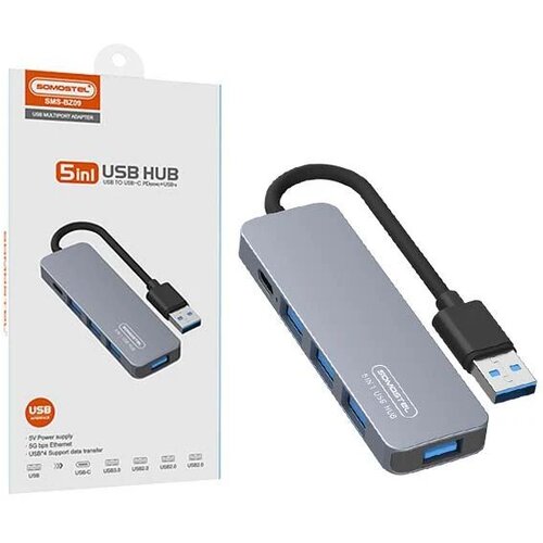 Kedo USB HUB priklopna postaja tip C na 4x USB, 1x USB-C, (5000349962) Cene