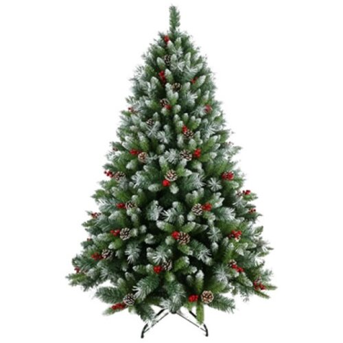  Novogodišnja jelka sa šišarkama i bobicama 150 cm 220026 Cene