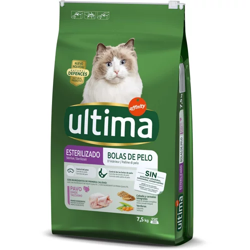 Affinity Ultima 1 kg gratis! 7,5 kg / 10 kg Ultima Cat - Sterilized Hairball (7,5 kg)