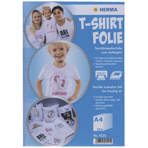 Herma T-Shirt Foil A4 for light + white Textiles 20 Sheets 4525 Cijene