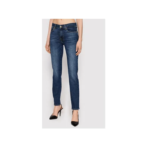 7 For All Mankind Jeans hlače Roxanne JSWX1200LM Mornarsko modra Slim Fit