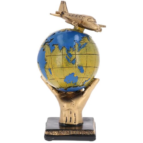  Lampara, gipsana figura, Globus i avion ( 701361 ) Cene