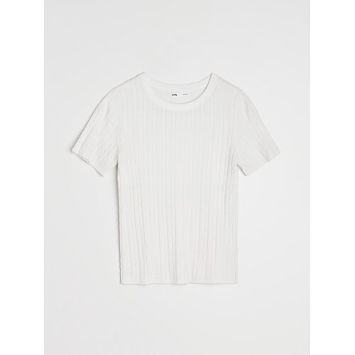Sinsay Bluza s viskozom i pletenim uzorkom Slike