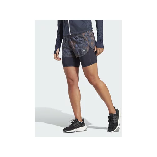 Adidas Športne kratke hlače Run Fast 2-in-1 Shorts HS8612 Črna Slim Fit