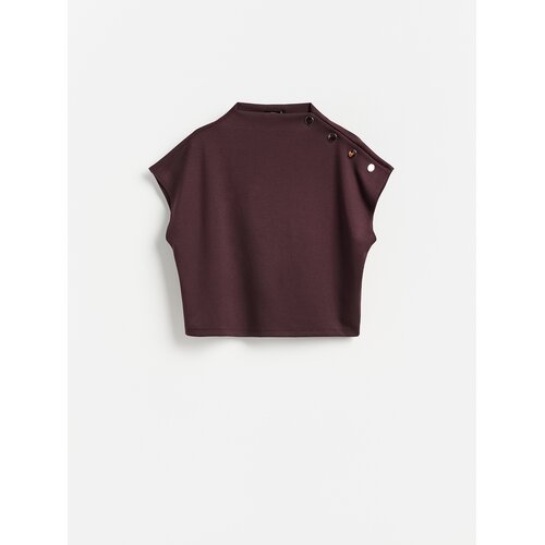 Reserved Bluza s ukrasnim gumbima - boja kestena Cijene
