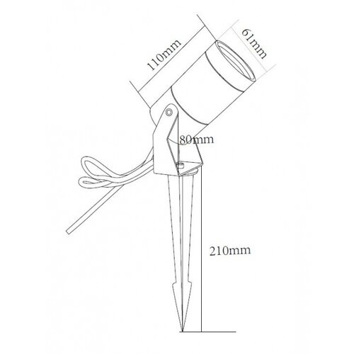 Svetiljka JM-4811 BASTENSKA CRNA 1*GU10 IP67 Cene