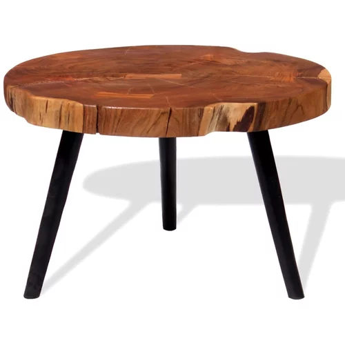 vidaXL Klubska mizica iz debla akacijev les (55-60)x40 cm, (20625271)
