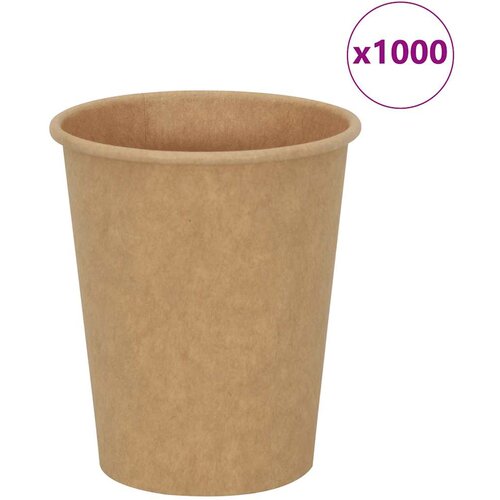  Papirnate šalice za kavu 1000 kom 8 oz 200 ml smeđe Cene