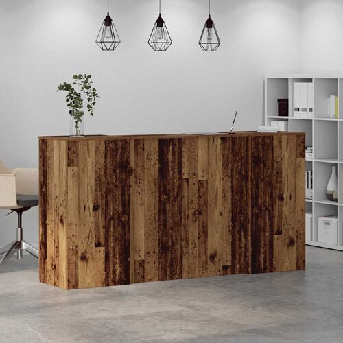  Recepcijski stol 200x50x103,5 cm od konstruiranog drva Slike