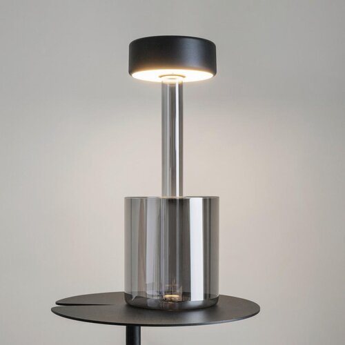 MAYTONI MOD229TL-L3B3K3 - led prigu&amp;scaron;iva prenosiva stona lampa 3W/5V crna/siva Slike
