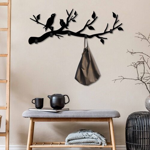 Lessentiel Maison zidna ve&amp;scaron;alica Escaped Birds, 67x27x2cm, Crna Slike