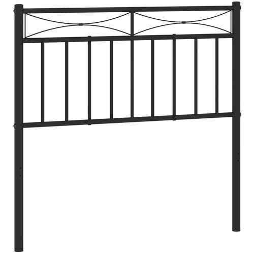 Maison Chic kovinsko posteljno vzglavje - vzglavna omarica - nočna omarica črno 90 cm, (21704638) Cene