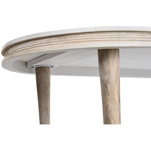  Jedilna Miza DKD Home Decor Bela Zlat Medenina Mangov les 180 x 90 x 76 cm Slike