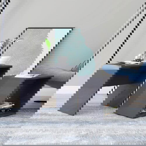 VidaXL Komplet klubskih mizic siv visok sijaj 48x30x45 cm iverna pl., (20712848) Slike