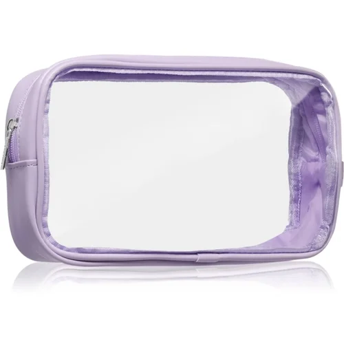 Notino Travel Collection Cosmetic bag transparentna kozmetička torbica M Purple 1 kom