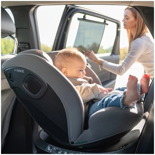 Autosedi&amp;scaron;te 40-150 cm I-Hike premium I-SIZE ISOFIX Black KKB00077 Slike