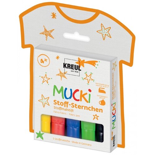  Flomastri za tekstil MUCKI KREUL Zvezde 5 kosov (Otroški flomastri za) Cene