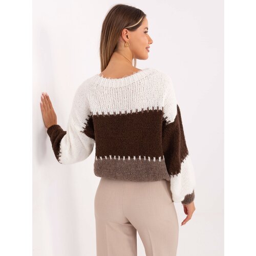 RUE PARIS Sweater-MI-SW-3181.22-brown Slike